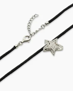 Anhänger mit Zirkonia & Satinband