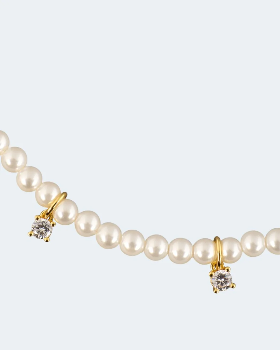 Armband mit Perlen und Zirkonia