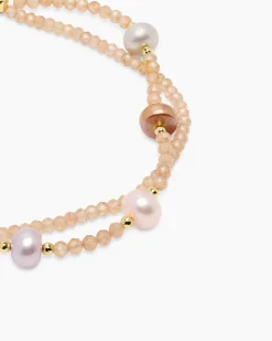 Armband mit SWZ-Perlen, Zirkon & Hämatit
