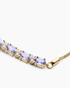 Armband mit Tansanit AAA und Brillant
