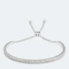 Armband mit Zirkonia und Slider-Verschluss