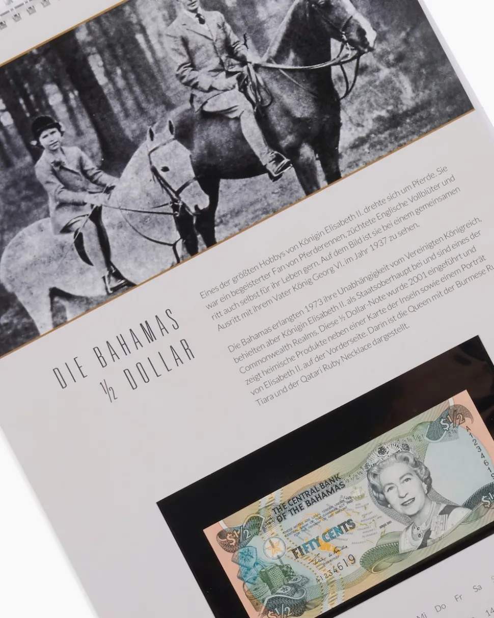Banknotenkalender Queen Elizabeth 2026