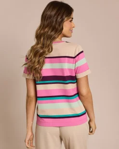 Basic Shirt mit Streifen