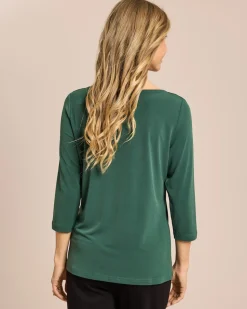 Basic Shirt mit U-Boot Ausschnitt
