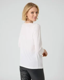 Basic-Shirt mit U-Boot-Ausschnitt