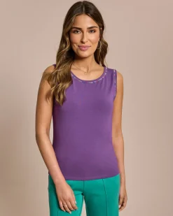 Basic Top mit Ziernaht
