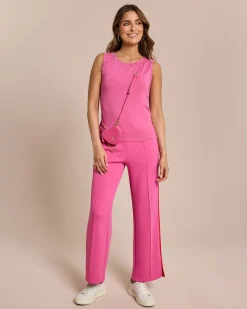 Basic Top mit Ziernaht