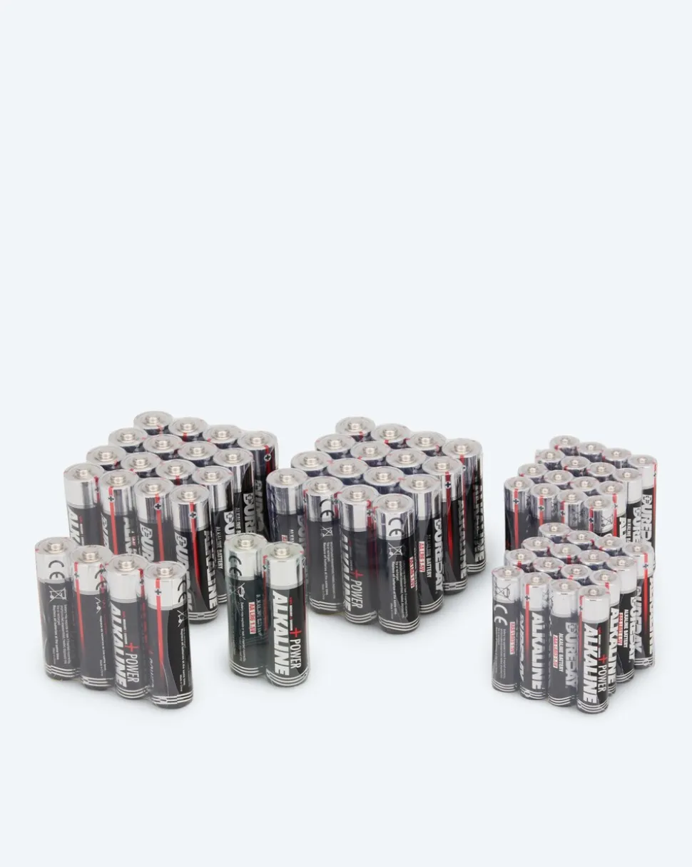 Batterien-Set, 70tlg., 38x AA + 32x AAA