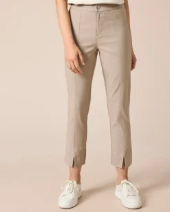 Bengalin Hose cropped, kleine Schlitz
