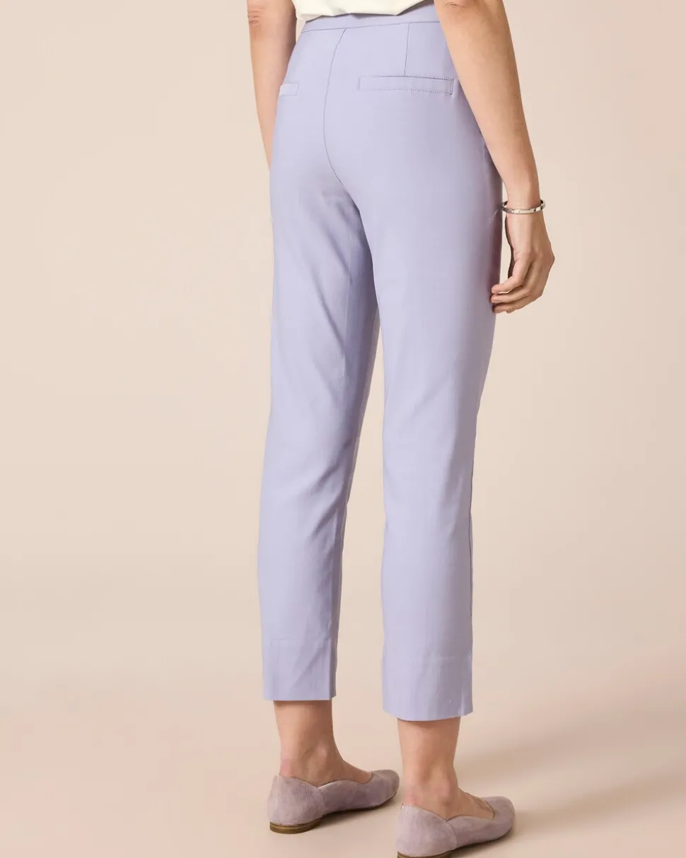 Bengalin Hose cropped, kleine Schlitz