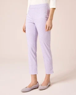 Bengalin-Schlupfhose cropped mit Karodruck