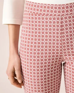 Bengalin-Schlupfhose cropped mit Karodruck
