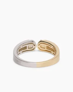 Bicolor-Brillantring 0,10 ct