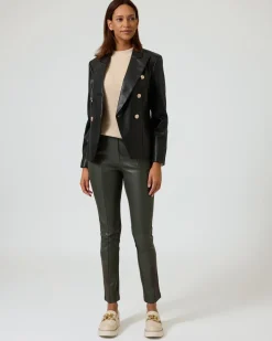 Blazer aus Lederimitat
