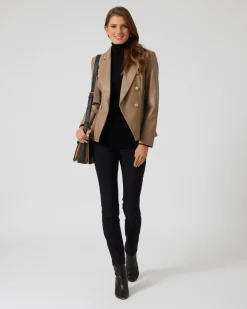 Blazer aus Lederimitat