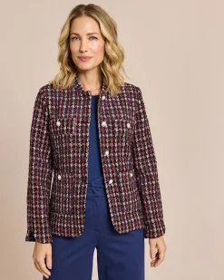Blazer Boucleoptik Glanzgarn