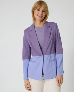 Blazer in Kontrastoptik