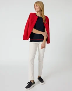 Blazerjacke aus Jacquard-Bengalin