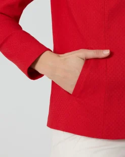 Blazerjacke aus Jacquard-Bengalin