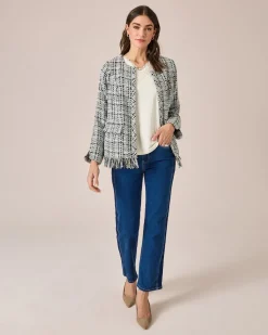 Blazer mit Fransen