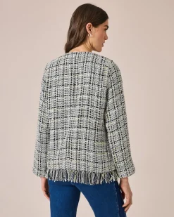 Blazer mit Fransen