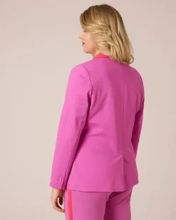 Blazer mit Kontrast-Details