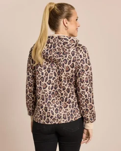 Blouson in Velourslederoptik
