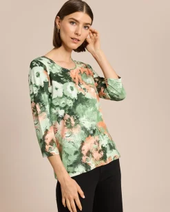 Blumen-Print Shirt