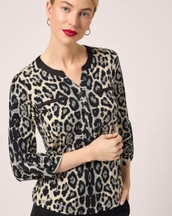 Blusenshirt mit Jaguar-Print