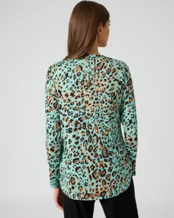 Blusenshirt mit Leodruck