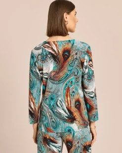 Blusenshirt mit Paisleydruck