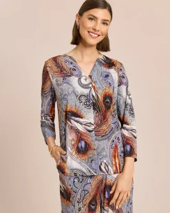 Blusenshirt mit Paisleydruck