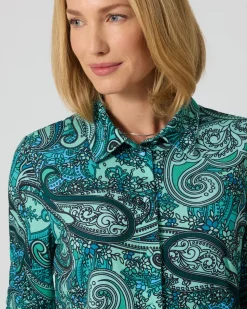 Blusenshirt mit Paisley-Druck