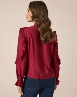 Blusenshirt mit Rüschenärmeln