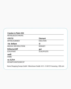 Brillant-Creolen 0,25 ct