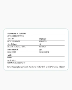 Brillant-Ohrstecker 0,26 ct