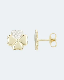 Brillant-Ohrstecker "Kleeblatt" ca. 0,1 ct