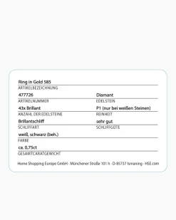 Brillantring ca. 0,75 ct