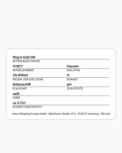 Brillantring ca. 0,75 ct