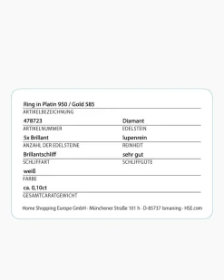 Brillantring 0,10 ct