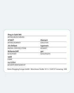 Brillantring 0,25 ct