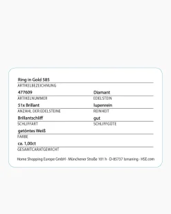 Brillantring 1,00 ct
