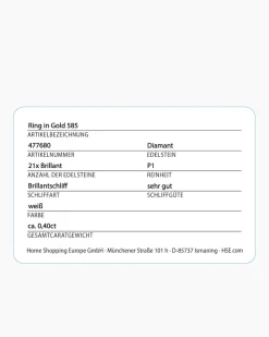 Brillantring 0,40 ct