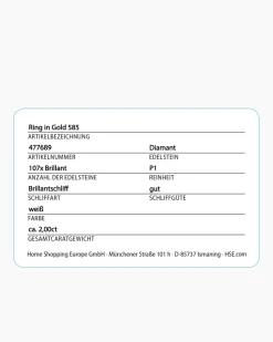 Brillantring 2,00 ct