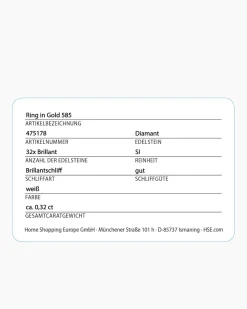 Brillantring 0,32 ct