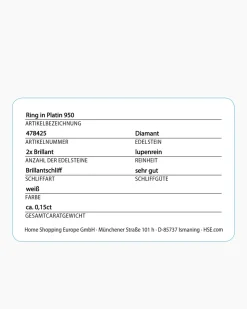 Brillantring 0,15 ct