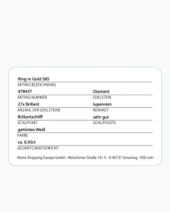 Brillantring 0,50 ct