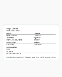 Brillantring 0,35 ct
