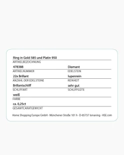 Brillantring 0,20 ct