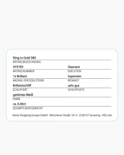 Brillantring 0,30 ct